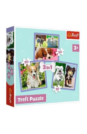 Puzzle 3 in 1. Catelusi adorabili