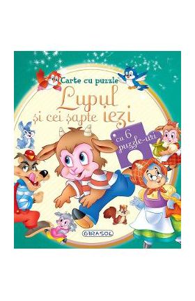 Carte cu puzzle. Lupul si cei sapte iezi