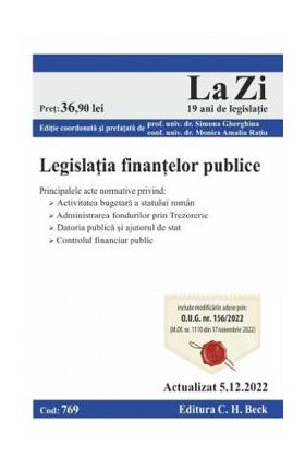 Legislatia finantelor publice Act. 5 decembrie 2022