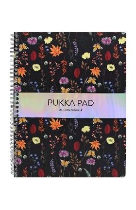 Caiet dictando cu spirala si perforatii: Pukka Pad Bloom. Model floral