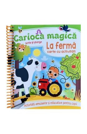 Carioca magica. Scrie si sterge: La ferma. Carte cu activitati