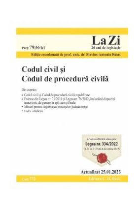 Codul civil si Codul de procedura civila Act. 25.01.2023
