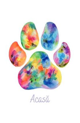 Felicitare culori: Seria Paw Print. Acasa
