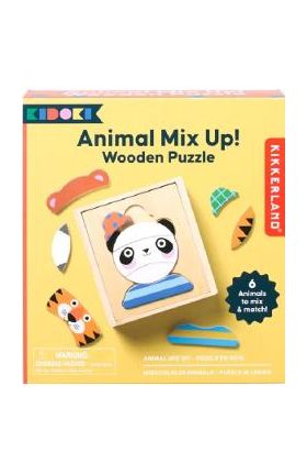 Puzzle educativ. Animal Mix Up! Wooden Puzzle