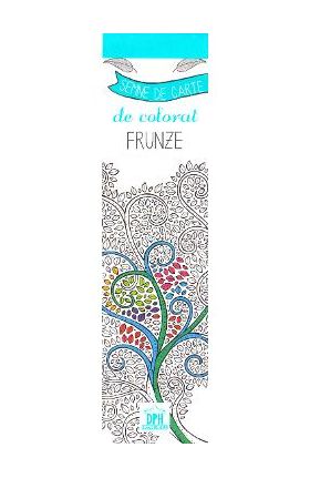 Semne de carte de colorat. Frunze