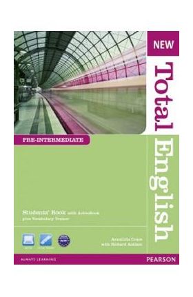 New Total English Pre-Intermediate Students' Book with Active Book Plus Vocabulary Trainer - Araminta Crace, Richard Acklam