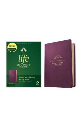 NLT Life Application Study Bible, Third Edition (Red Letter, Leatherlike, Purple) - Tyndale