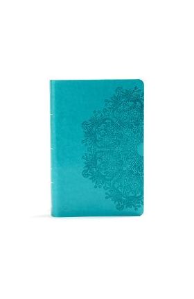 KJV Large Print Personal Size Reference Bible, Teal Leathertouch - Holman Bible Staff