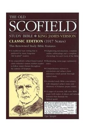 Old Scofield Study Bible-KJV-Classic - Oxford University Press