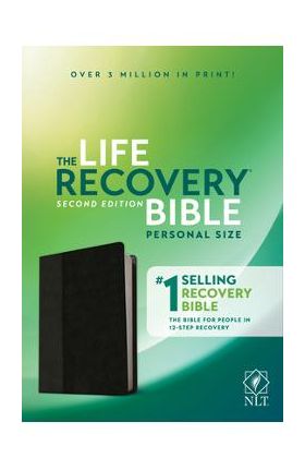 NLT Life Recovery Bible, Second Edition, Personal Size (Leatherlike, Black/Onyx) - Tyndale