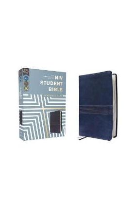 Niv, Student Bible, Personal Size, Leathersoft, Navy, Comfort Print - Philip Yancey