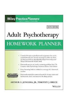 Adult Psychotherapy Homework Planner - Arthur E. Jongsma