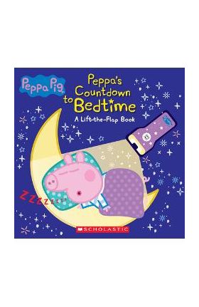 Countdown to Bedtime (Media Tie-In): Lift-The-Flap Book with Flashlight (Peppa Pig) - Scholastic