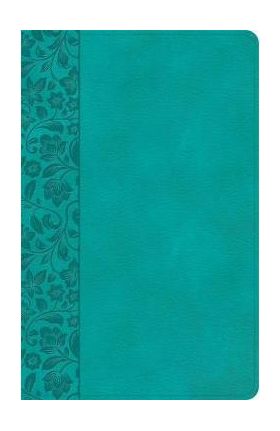 NASB Large Print Personal Size Reference Bible, Teal Leathertouch - Holman Bible Publishers