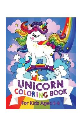 Unicorn Coloring Book For Kids Ages 4-8 (US Edition) - Silly Bear