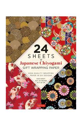 24 Sheets of Chiyogami Patterns Gift Wrapping Paper: High-Quality 18 X 24 (45 X 61 CM) Wrapping Paper - Tuttle Publishing