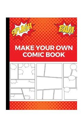 Make Your Own Comic Book: Art and Drawing Comic Strips, Great Gift for Creative Kids - Red - Uncle Amon