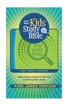 KJV Kids Study Bible Flex Green/Blue Imprintable (Genuine Leather) - Hendrickson Publishers