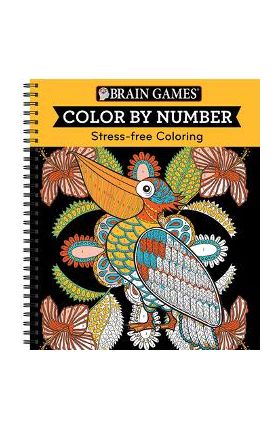 Brain Games - Color by Number: Stress-Free Coloring (Orange) - Publications International Ltd