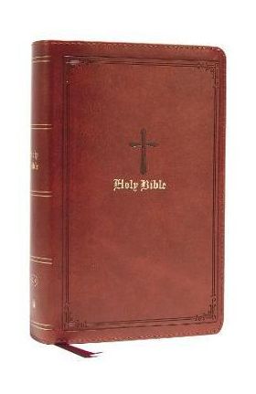 Kjv, Personal Size Large Print Single-Column Reference Bible, Leathersoft, Brown, Red Letter, Comfort Print: Holy Bible, King James Version - Thomas Nelson