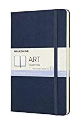 Moleskine Art Collection Sketchbook, Large, Plain, Blue Sapphire, Hard Cover (5 X 8.25) - Moleskine