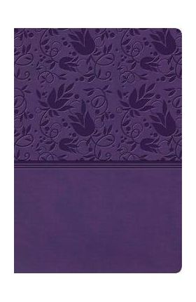KJV Super Giant Print Reference Bible, Purple Leathertouch - Holman Bible Staff