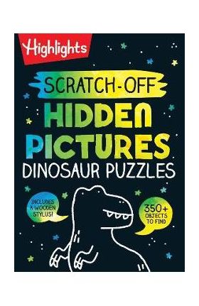 Scratch-Off Hidden Pictures Dinosaur Puzzles - Highlights
