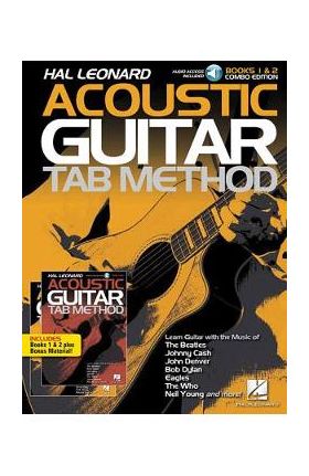 Hal Leonard Acoustic Guitar Tab Method - Combo Edition: Books 1 & 2 with Online Audio, Plus Bonus Material - Hal Leonard Corp