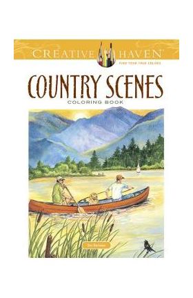 Country Scenes Coloring Book - Dot Barlowe