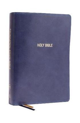 Nkjv, Foundation Study Bible, Large Print, Leathersoft, Blue, Red Letter, Comfort Print: Holy Bible, New King James Version - Thomas Nelson