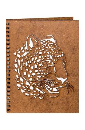 Agenda din lemn: Leopard