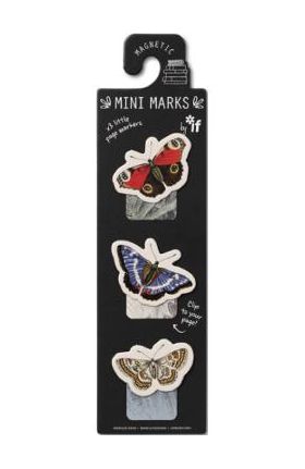 Set semne de carte mini magnetice: Fluturi
