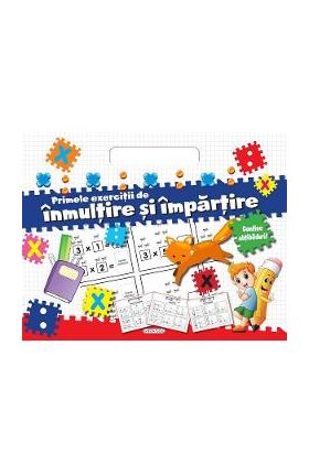 Bloc cu abtibilduri. Primele exercitii de inmultire si impartire