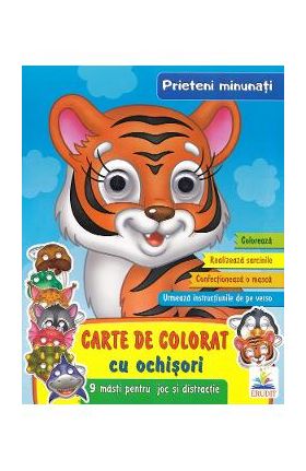 Carte de colorat cu ochisori. Prieteni minunati