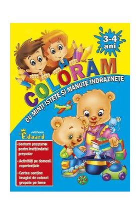 Coloram cu minti istete si manute indraznete 3-4 ani