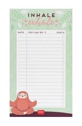 Sticky notes: Sloth. Lenes