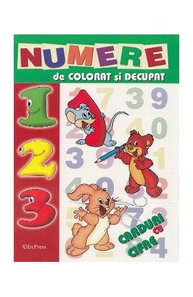 Numere de colorat si decupat