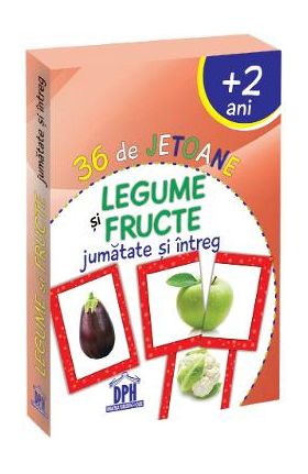 36 de jetoane - Legume si fructe (2 ani+)