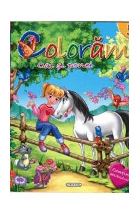 Coloram 5: Cai si ponei (Contine abtibilduri)