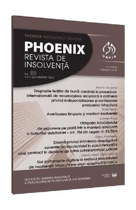 Phoenix. Revista de insolventa. Nr.85 Iulie-Septembrie 2023