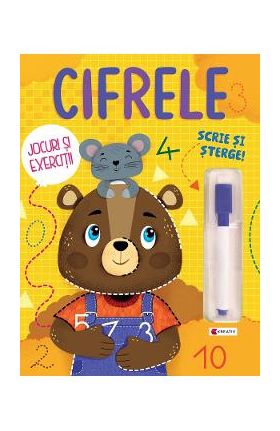 Cifrele. Scrie si sterge. Jocuri si exercitii