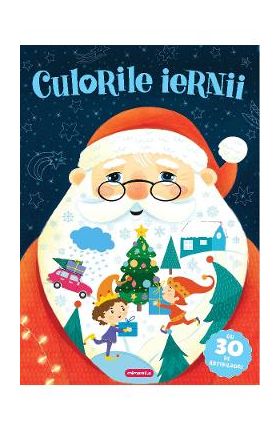 Culorile iernii. Carte de colorat + abtibilduri