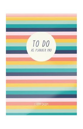 Planner zilnic: To Do. Motiv cu linii colorate