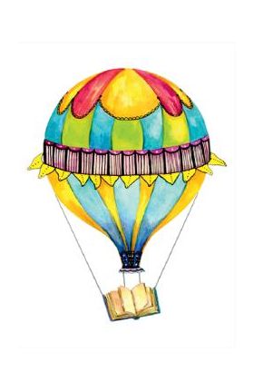 Print de arta: Balon cu aer cald. Carte