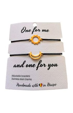 Set bratari: One For Me and One For You - Soarele si Luna