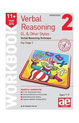 11+ Verbal Reasoning Year 3/4 GL & Other Styles Workbook 2