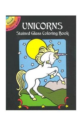 Unicorns Stained Glass Coloring Book - Marty Noble