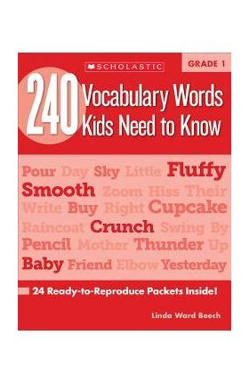 240 Vocabulary Words Kids Need to Know: Grade 1: 24 Ready-To-Reproduce Packets Inside! - Linda Beech