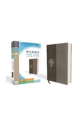 Niv, Bible for Kids, Leathersoft, Gray, Red Letter Edition, Comfort Print: Thinline Edition - Zondervan