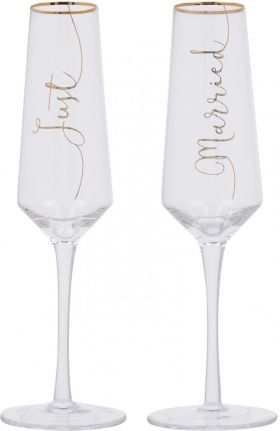 Set 2 pahare - Just Married Flutes | Creative Tops